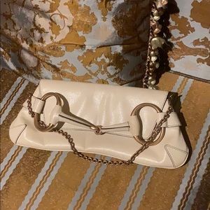 ❤️Gucci Leather Horsebit Clutch